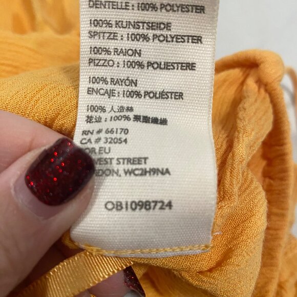 Free People Home Again Crop Cami‎ Orange Size XS - Picture 11 of 11